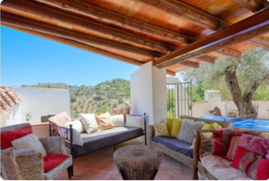 Villa Cortijo Cuscurro à Ríogordo Extérieur photo